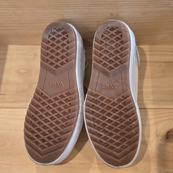 Van's White Platform Sneakers - Picture 6 of 9
